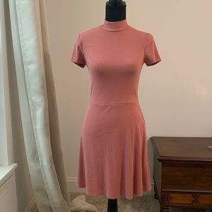 Forever 21 pink ribbed dress. Size S